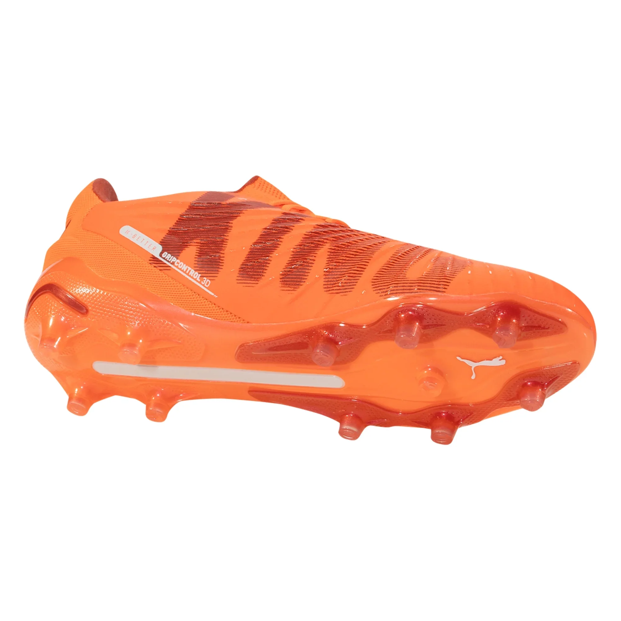 Puma King Ultimate FG/AG Firm Ground Soccer Cleat -Glowing Red/White/Red Fire - Image 5