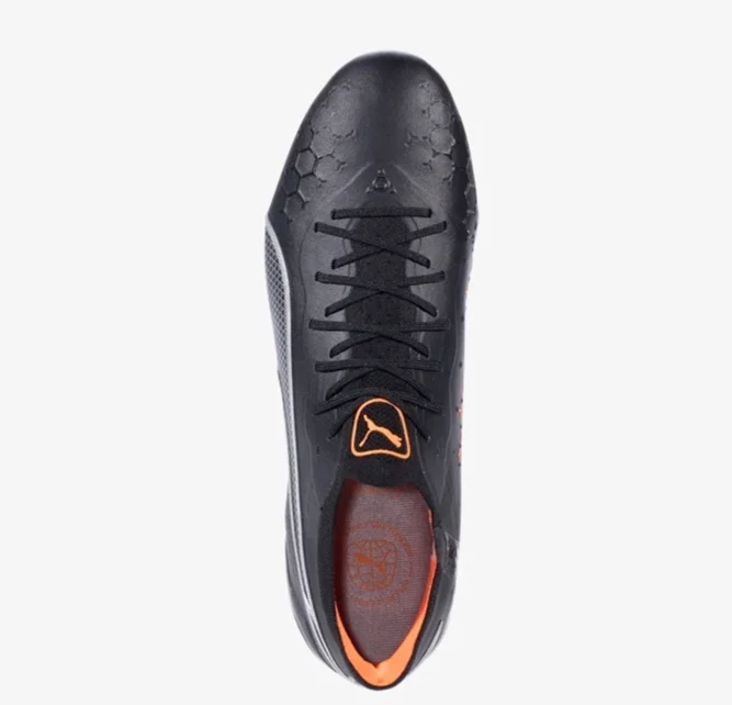 Puma King Ultimate FG/AG Firm Ground Soccer Cleat -Black/Silver/Orange - Image 5