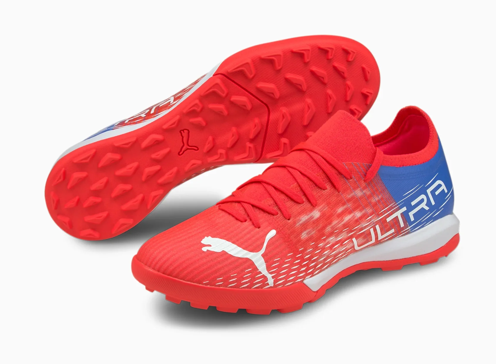 Puma Ultra 3.3 Turf Soccer Cleat - Sublaze-White-Bluemazing - Image 8