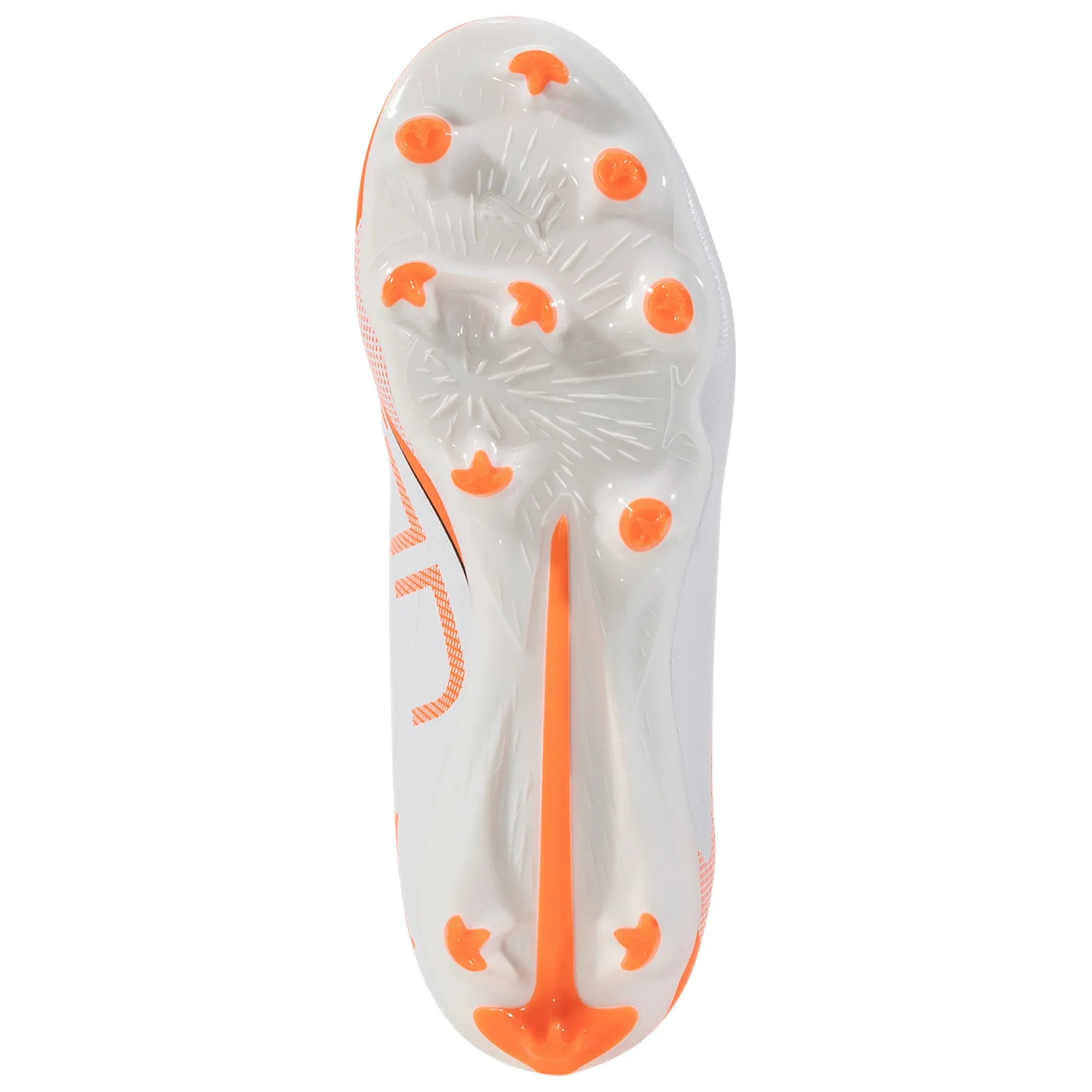 Puma Ultra 5 Match FG/AG Junior Firm Ground Soccer Cleat -White/Black-Glowing Red - Image 5