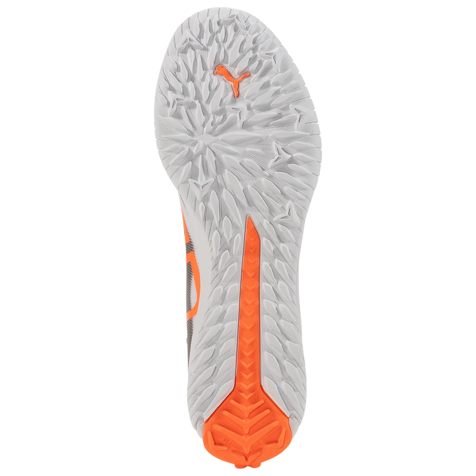 Puma Ultra 5 Match TT Turf Soccer Cleat- White/Black-Glowing Red - Image 6