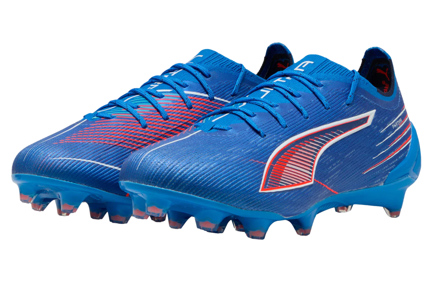 Puma Ultra 6 Ultimate FG Firm Ground Soccer Cleat -Ultra Blue/White/Glowing Red - Image 6
