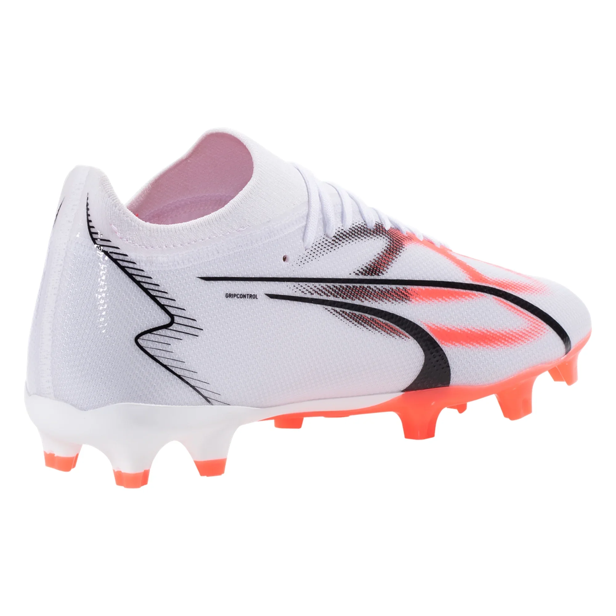 Puma Ultra Match FG/AG Firm Ground Soccer Cleat - White/Black/Fire Orchid - Image 5