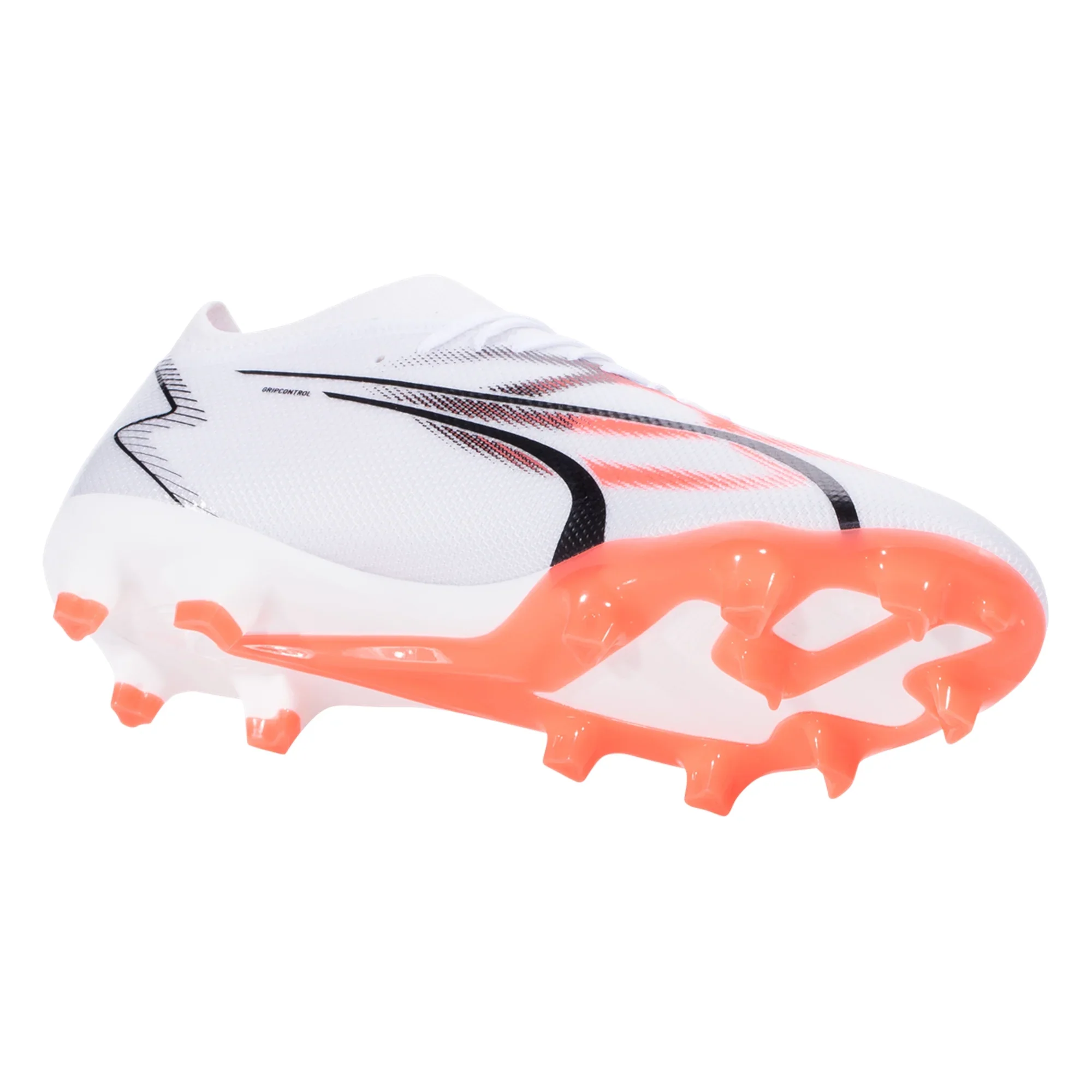 Puma Ultra Match FG/AG Firm Ground Soccer Cleat - White/Black/Fire Orchid - Image 6