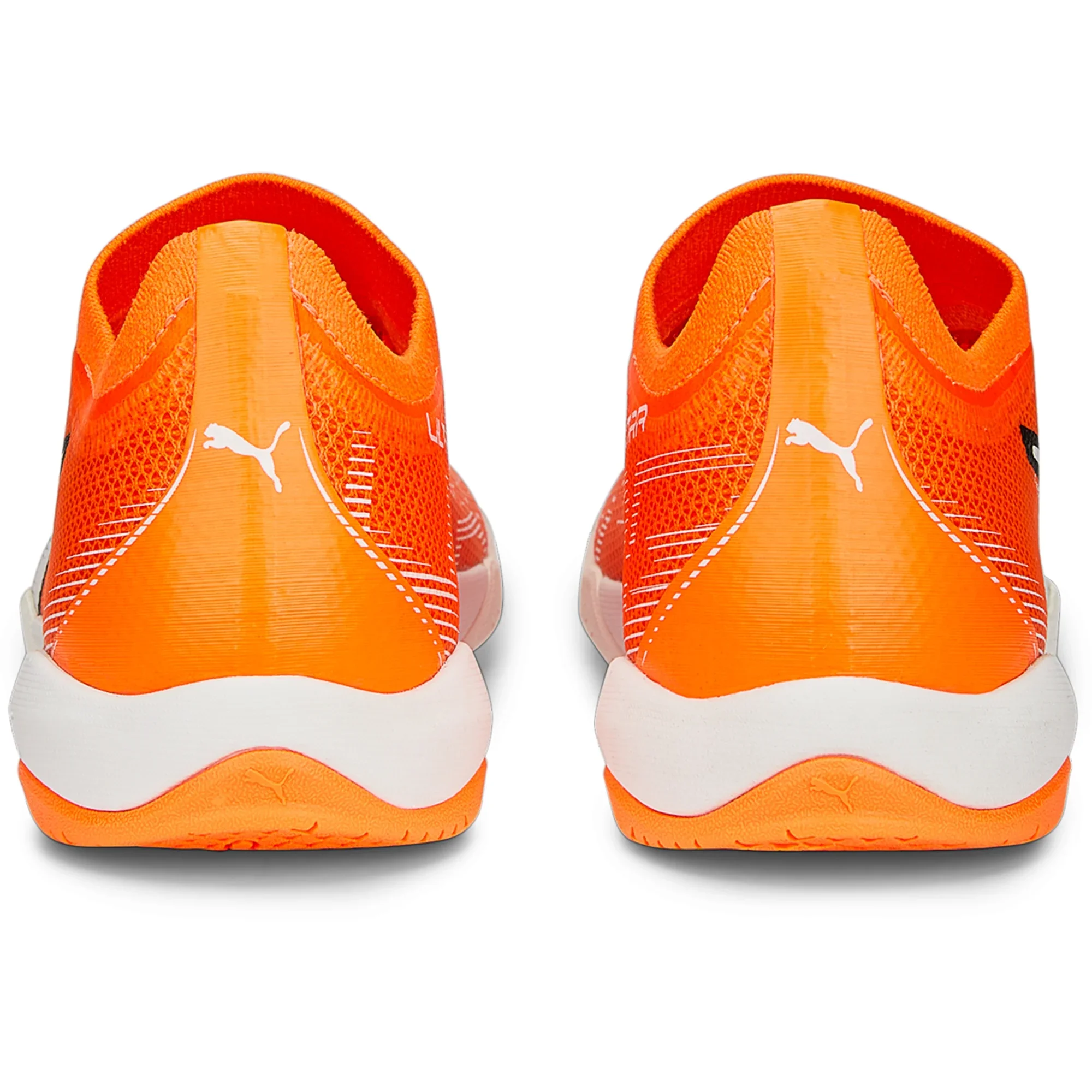 Puma Ultra Match IT Indoor Soccer Shoes - Orange/White/Blue - Image 5