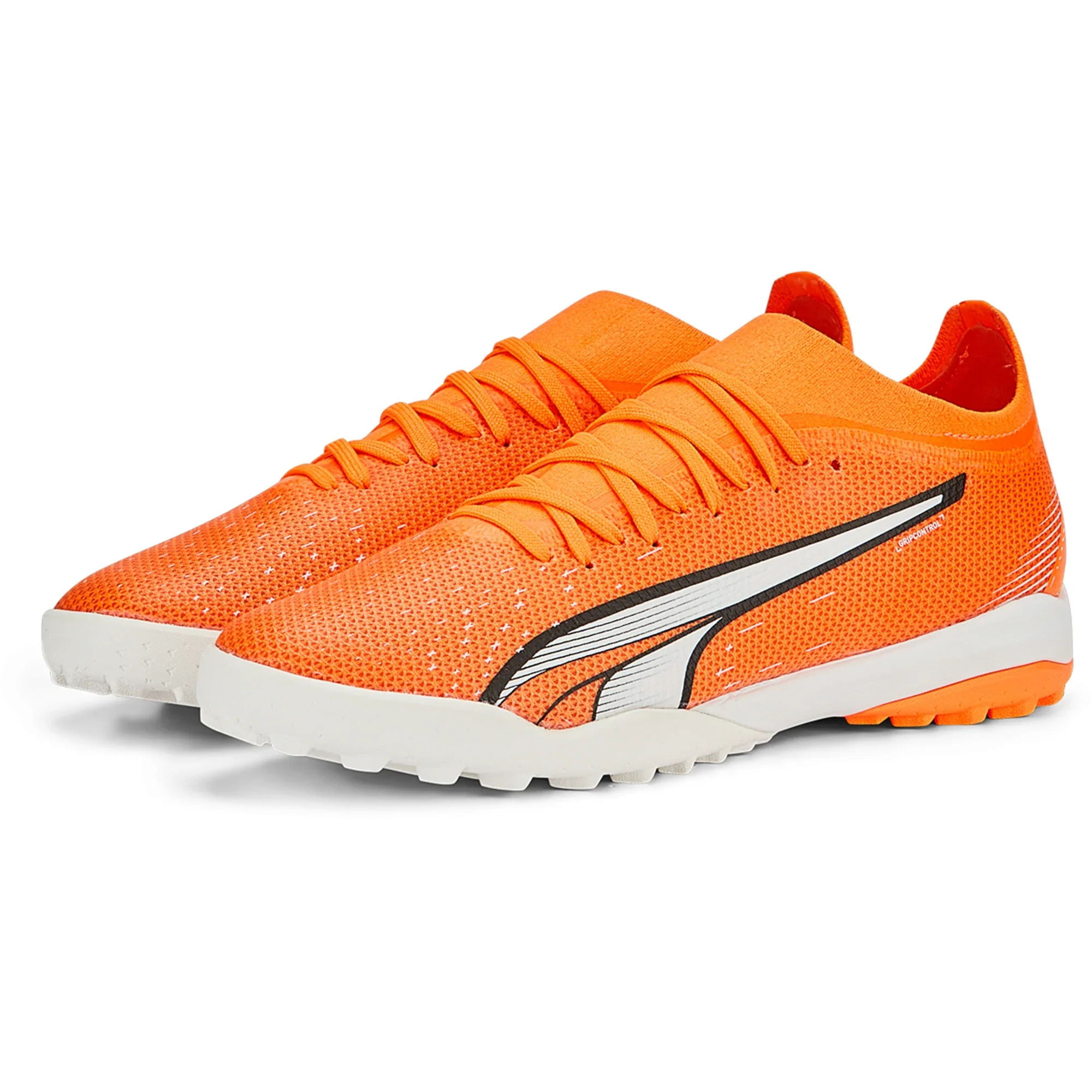 Puma Ultra Match TT Turf Soccer Shoes - Orange/White/Blue - Image 4