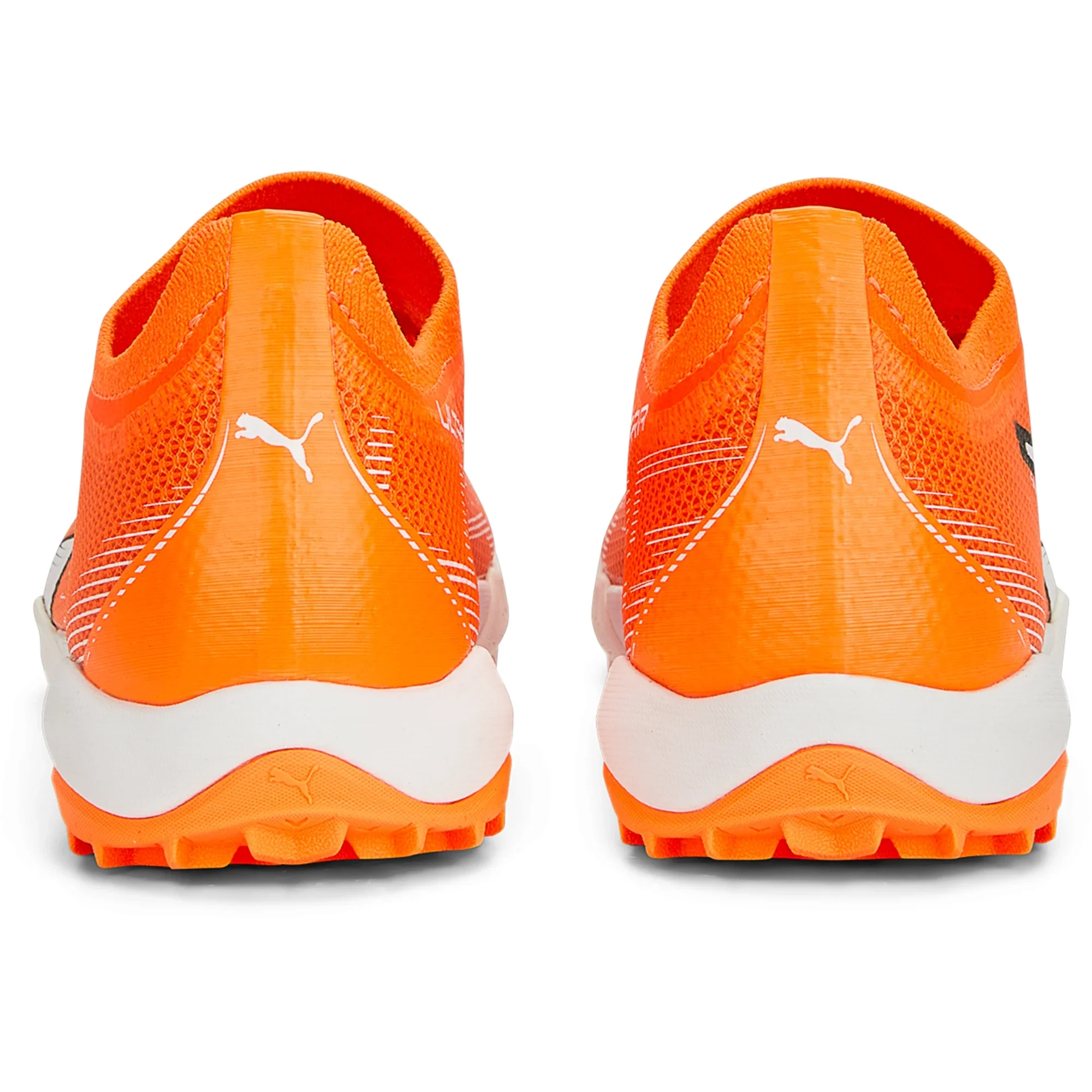 Puma Ultra Match TT Turf Soccer Shoes - Orange/White/Blue - Image 5