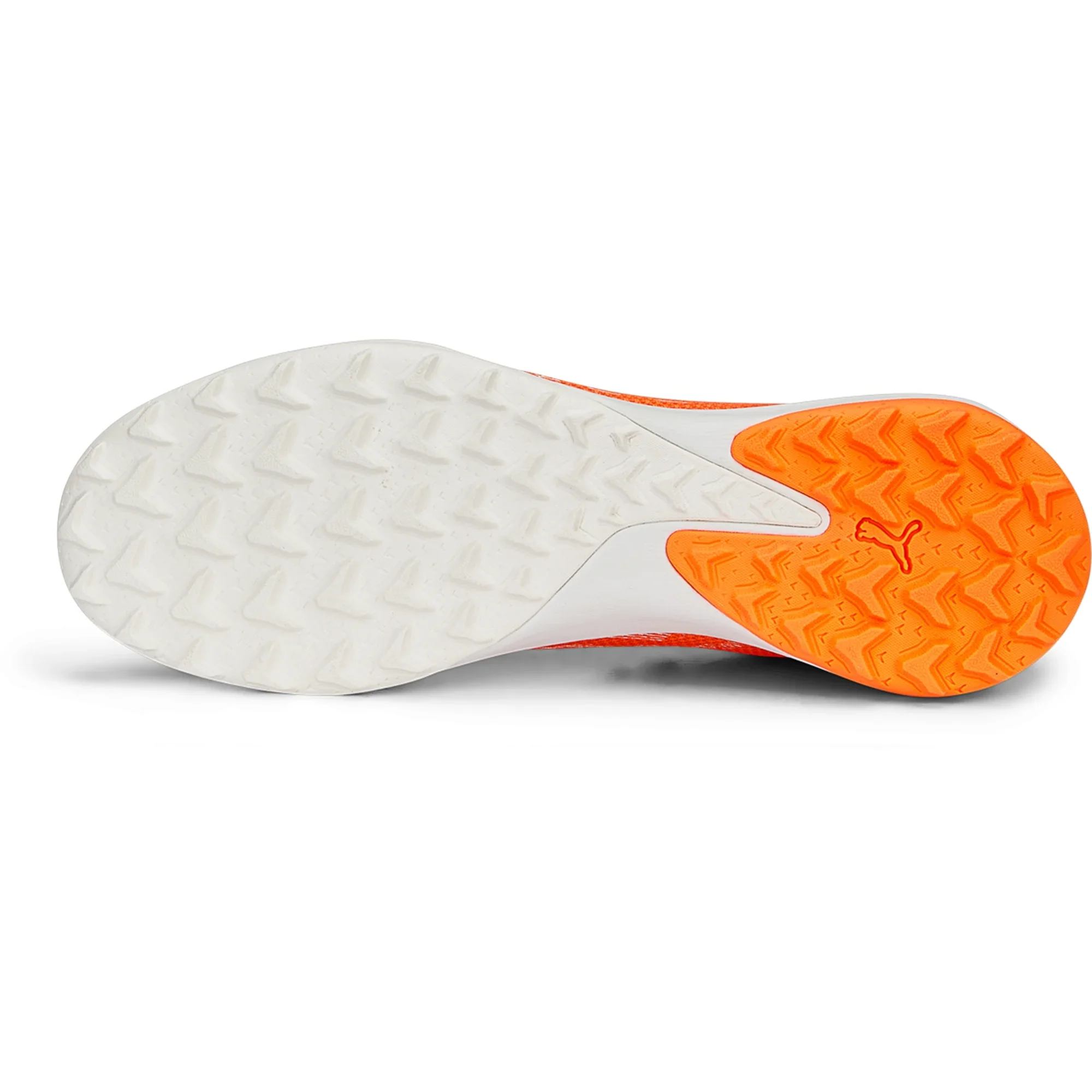 Puma Ultra Match TT Turf Soccer Shoes - Orange/White/Blue - Image 6