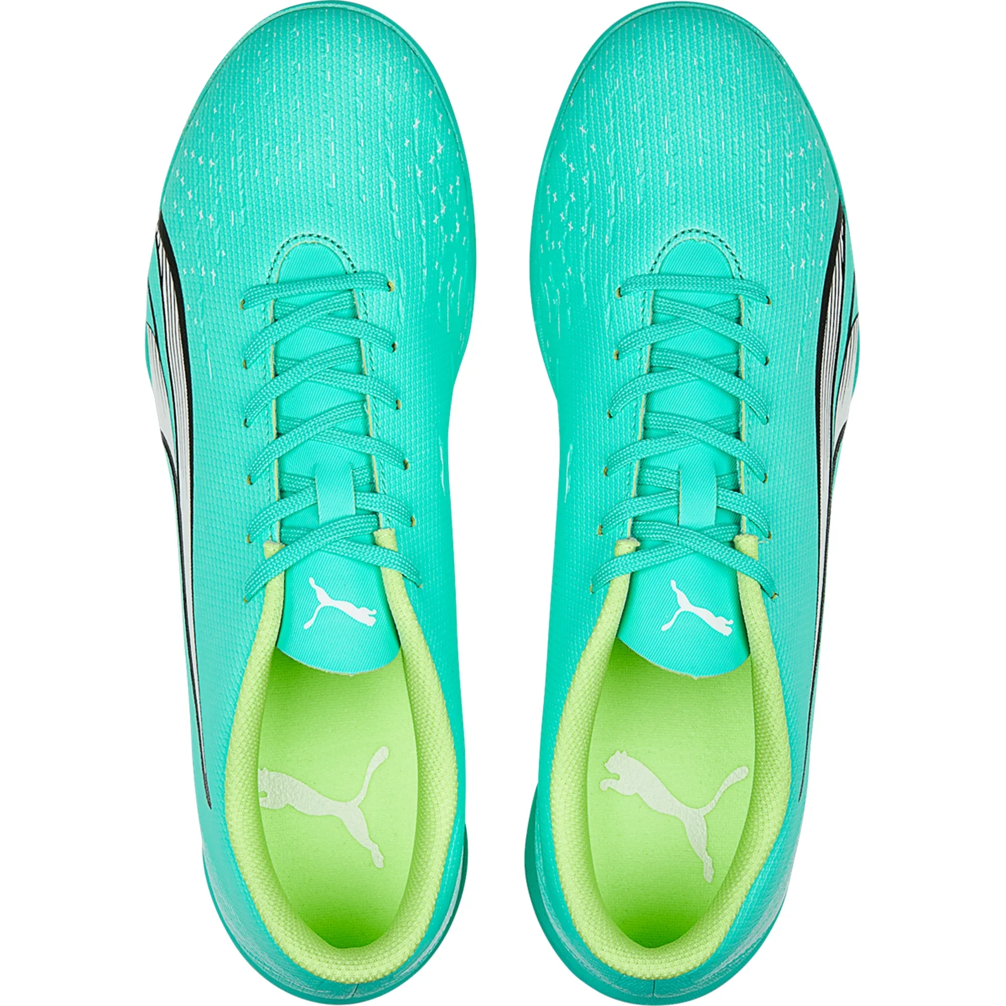 Puma Ultra Play TT Turf Soccer Cleat - Peppermint/White/Yellow - Image 3