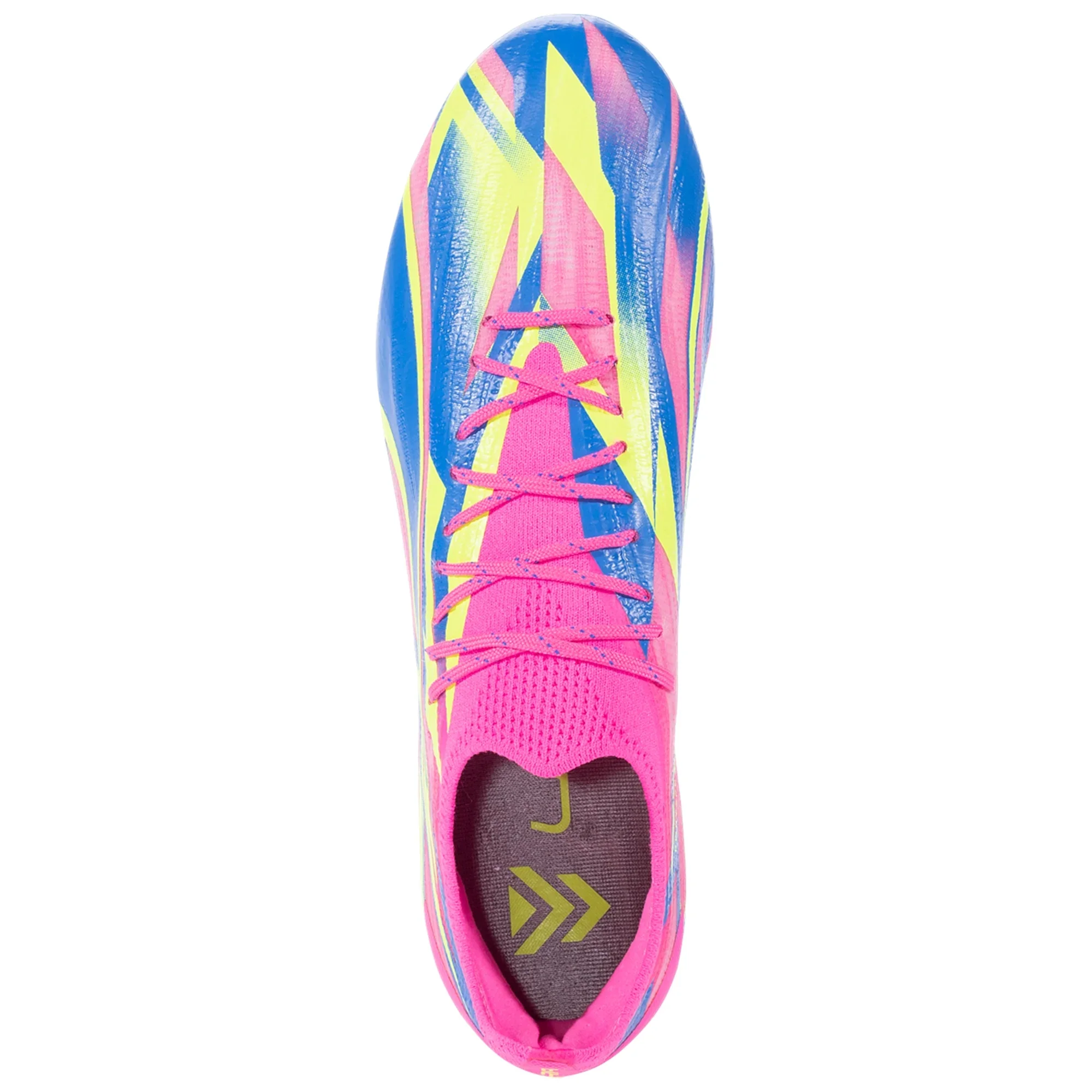 Puma Ultra Ultimate FG/AG Firm Ground Soccer Cleat - Luminous Pink/Ultra Blue/Yellow Alert - Image 3
