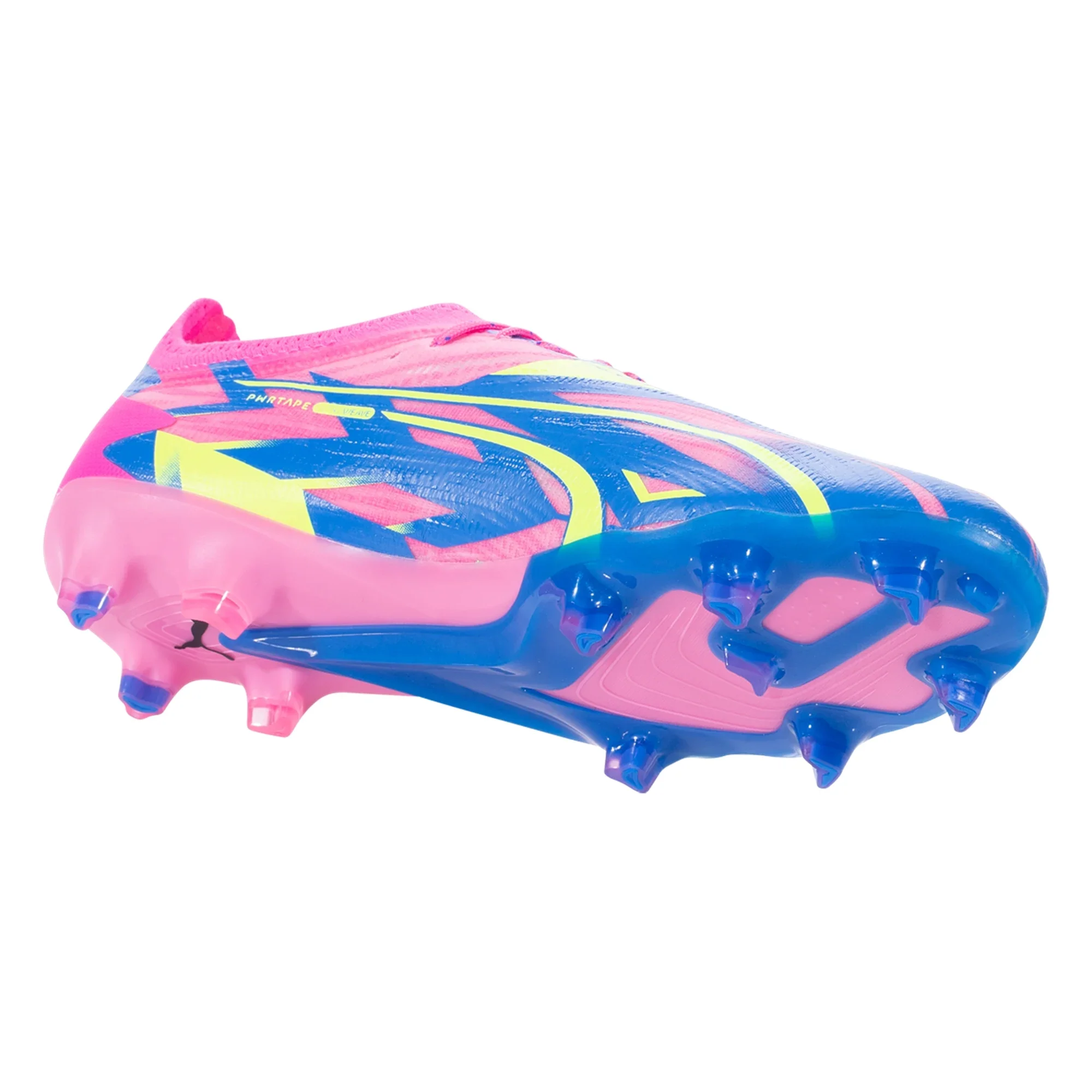 Puma Ultra Ultimate FG/AG Firm Ground Soccer Cleat - Luminous Pink/Ultra Blue/Yellow Alert - Image 6