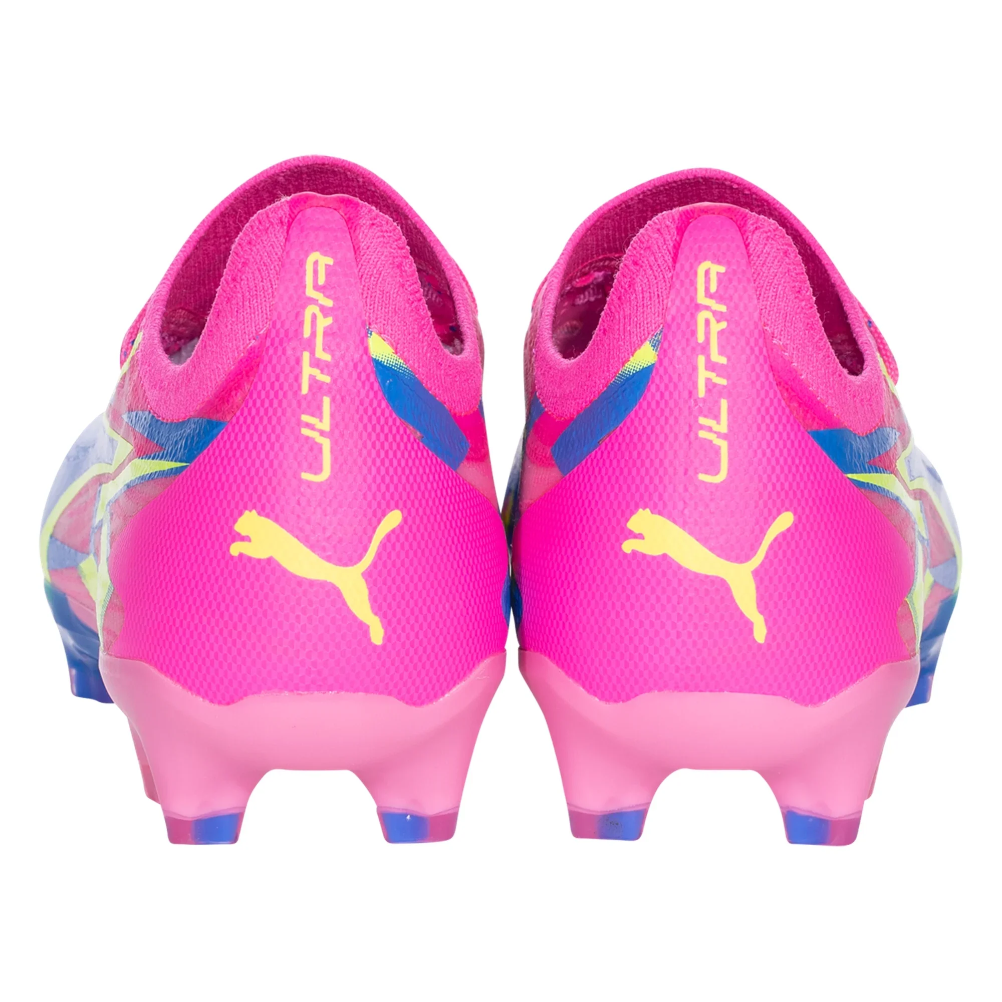 Puma Ultra Ultimate FG/AG Firm Ground Soccer Cleat - Luminous Pink/Ultra Blue/Yellow Alert - Image 7