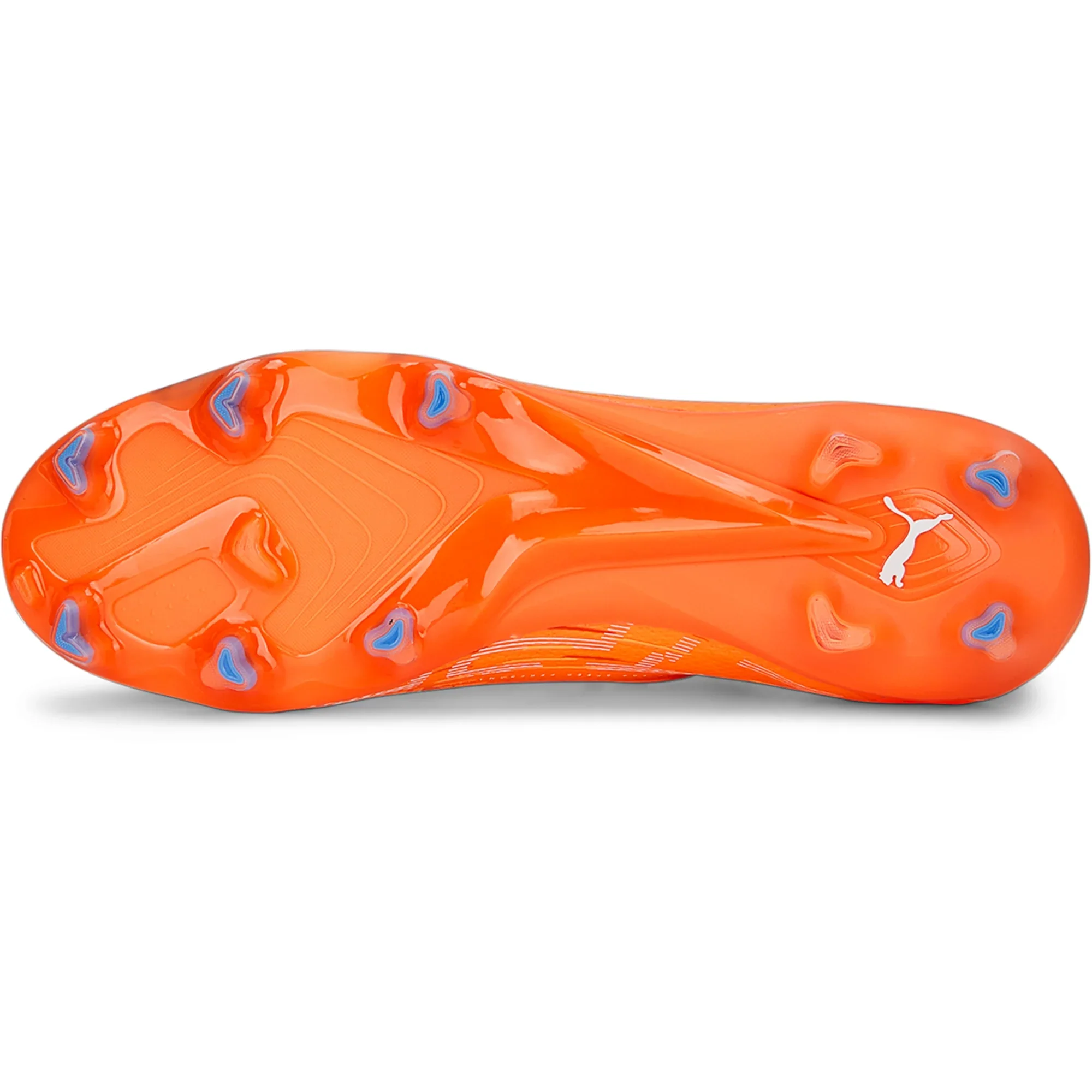 Puma Ultra Ultimate FG/AG Firm Ground Soccer Cleats - Orange/White/Blue - Image 6