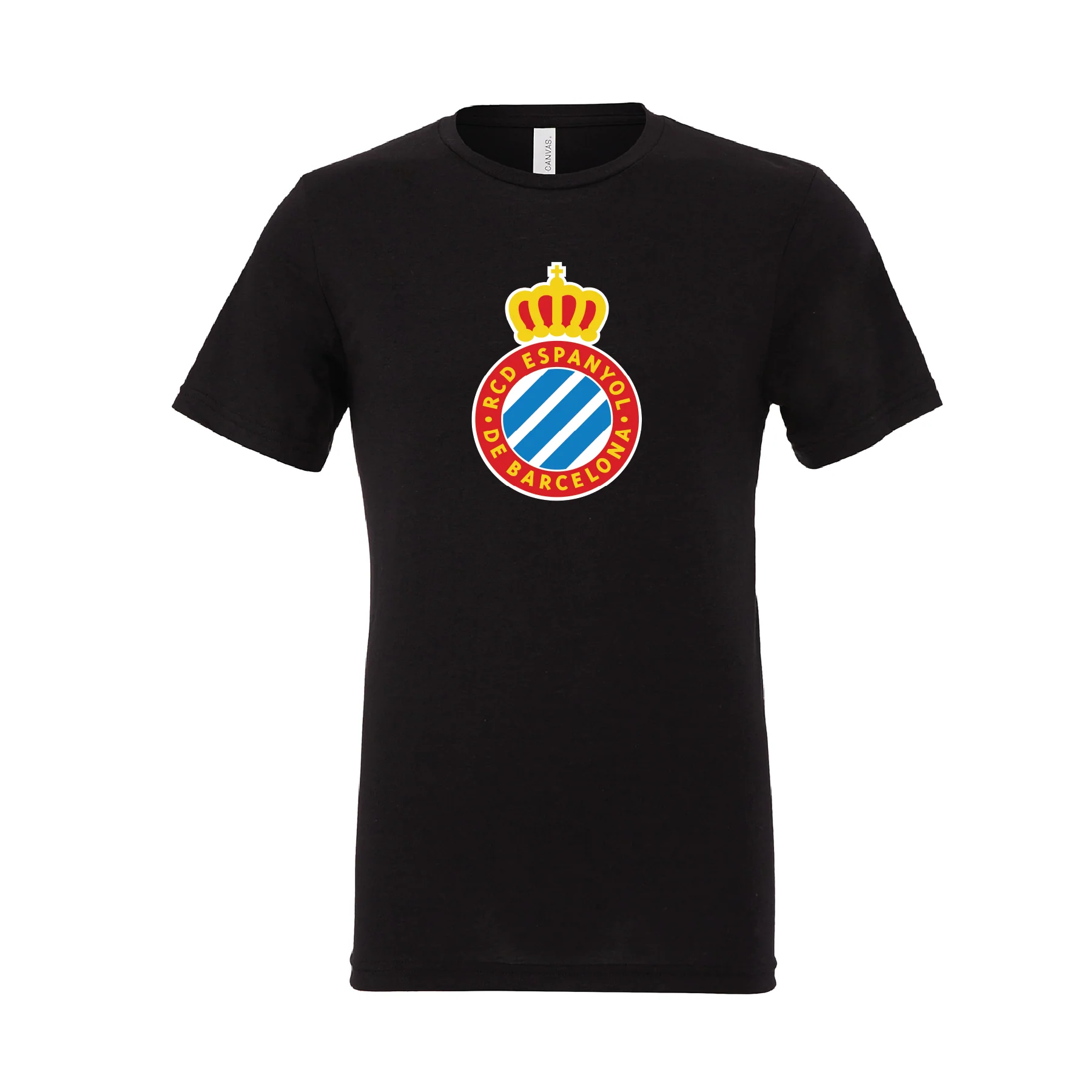 RCD Espanyol Bella + Canvas Short Sleeve Triblend T-Shirt Black
