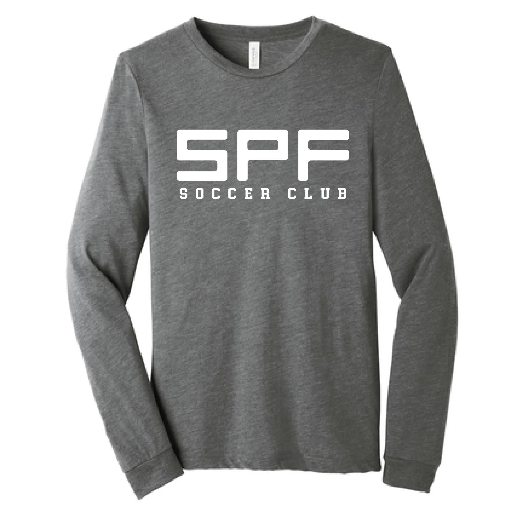 Scotch Plains Fanwood Bella + Canvas Long Sleeve Triblend T-Shirt Grey