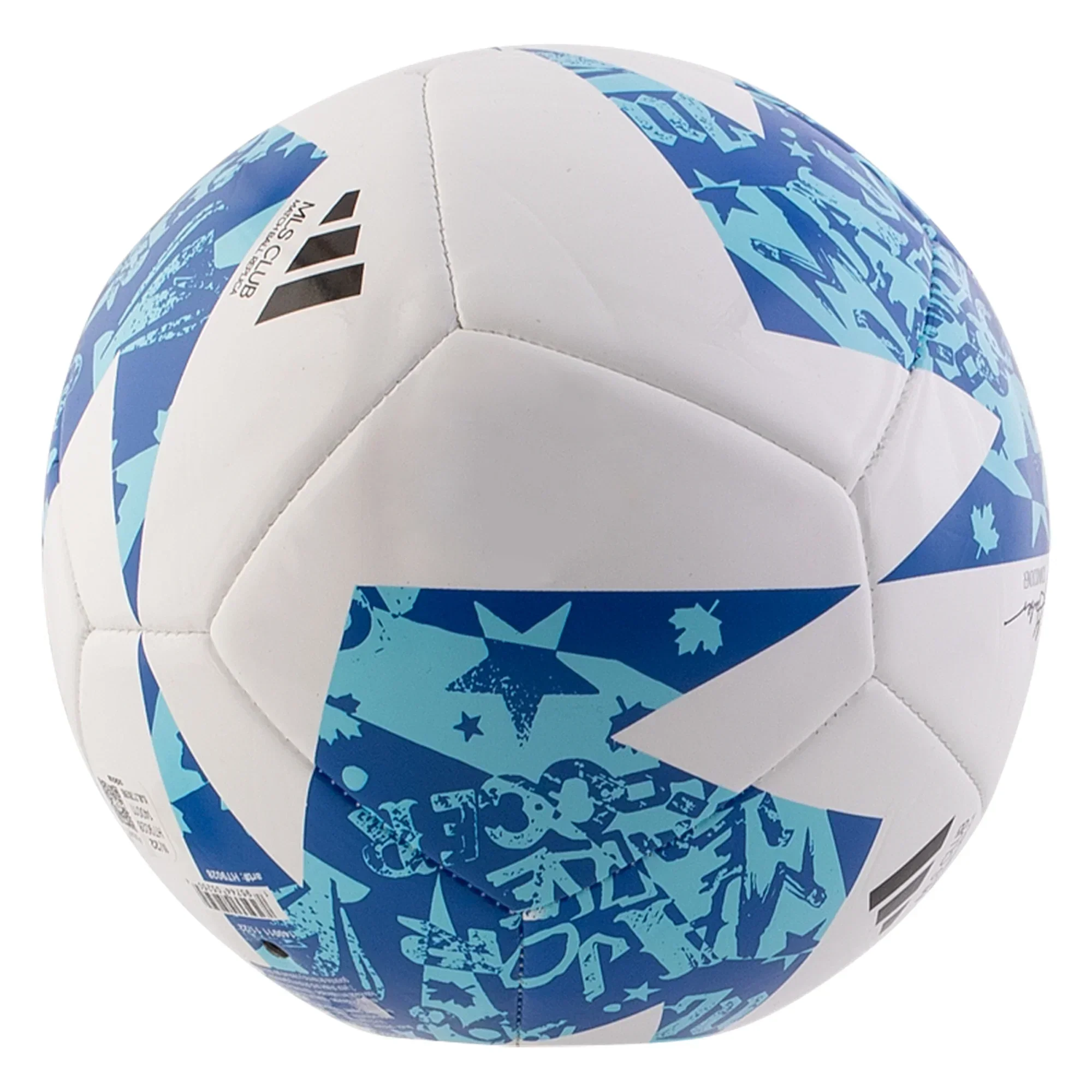 Soccer Stars United Miami adidas MLS Club Soccer Ball 2023 - Blue - Image 2