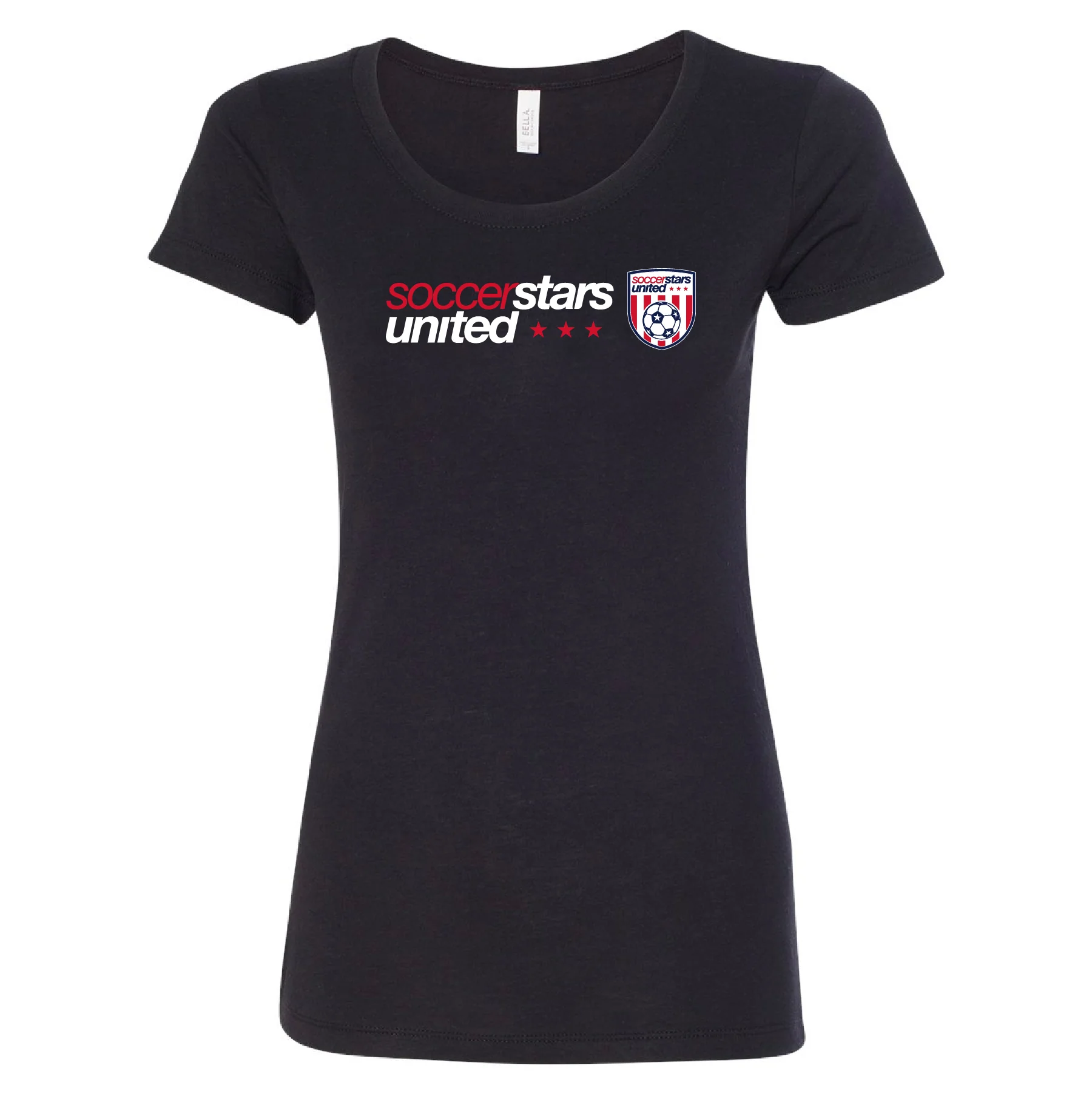 Soccer Stars United Miami Supporters Short Sleeve Triblend Black T-Shirt - Youth/Men's/Women's - Image 2