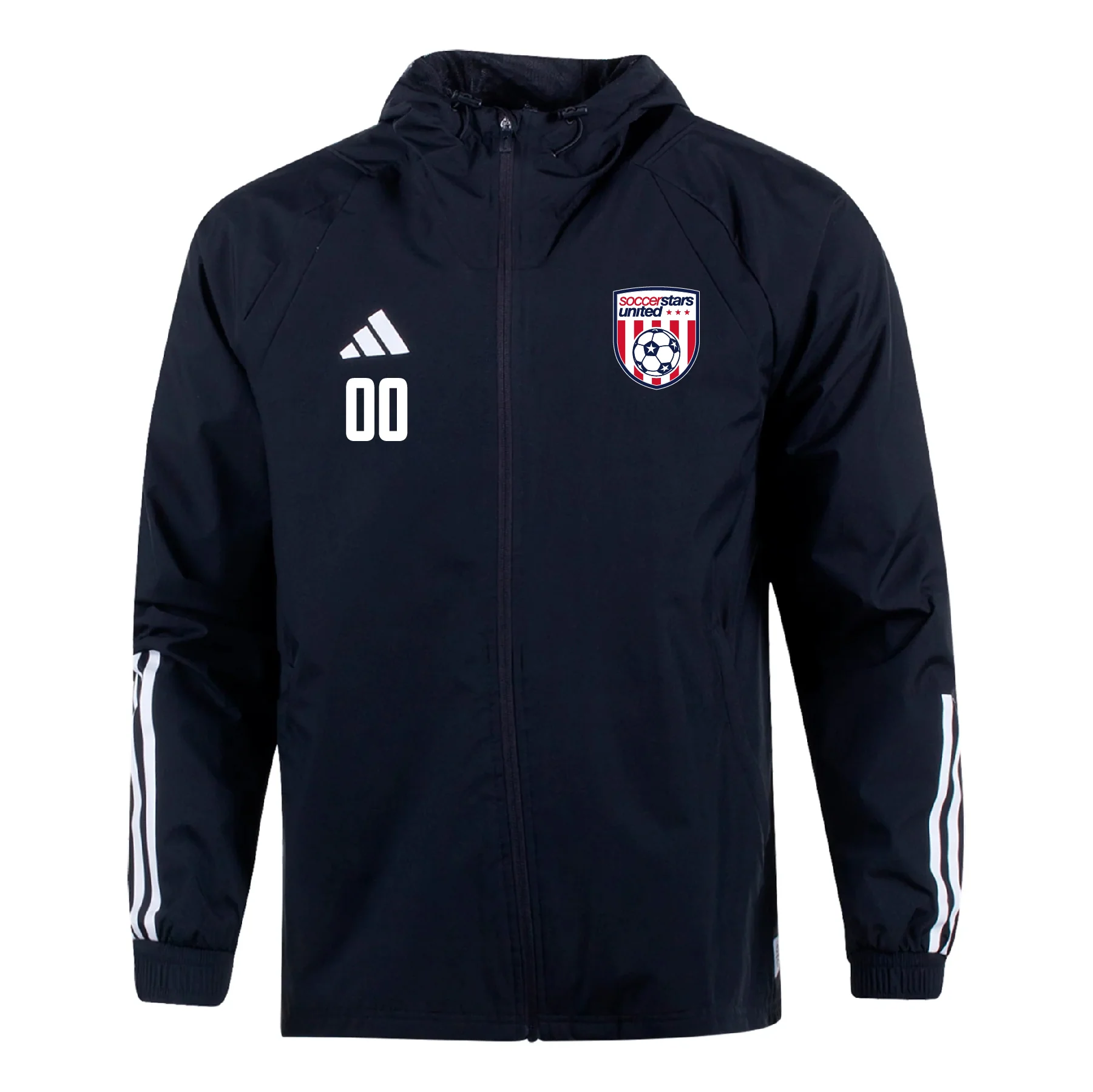 Soccer Stars United New York adidas Tiro 23 All Weather Jacket Black