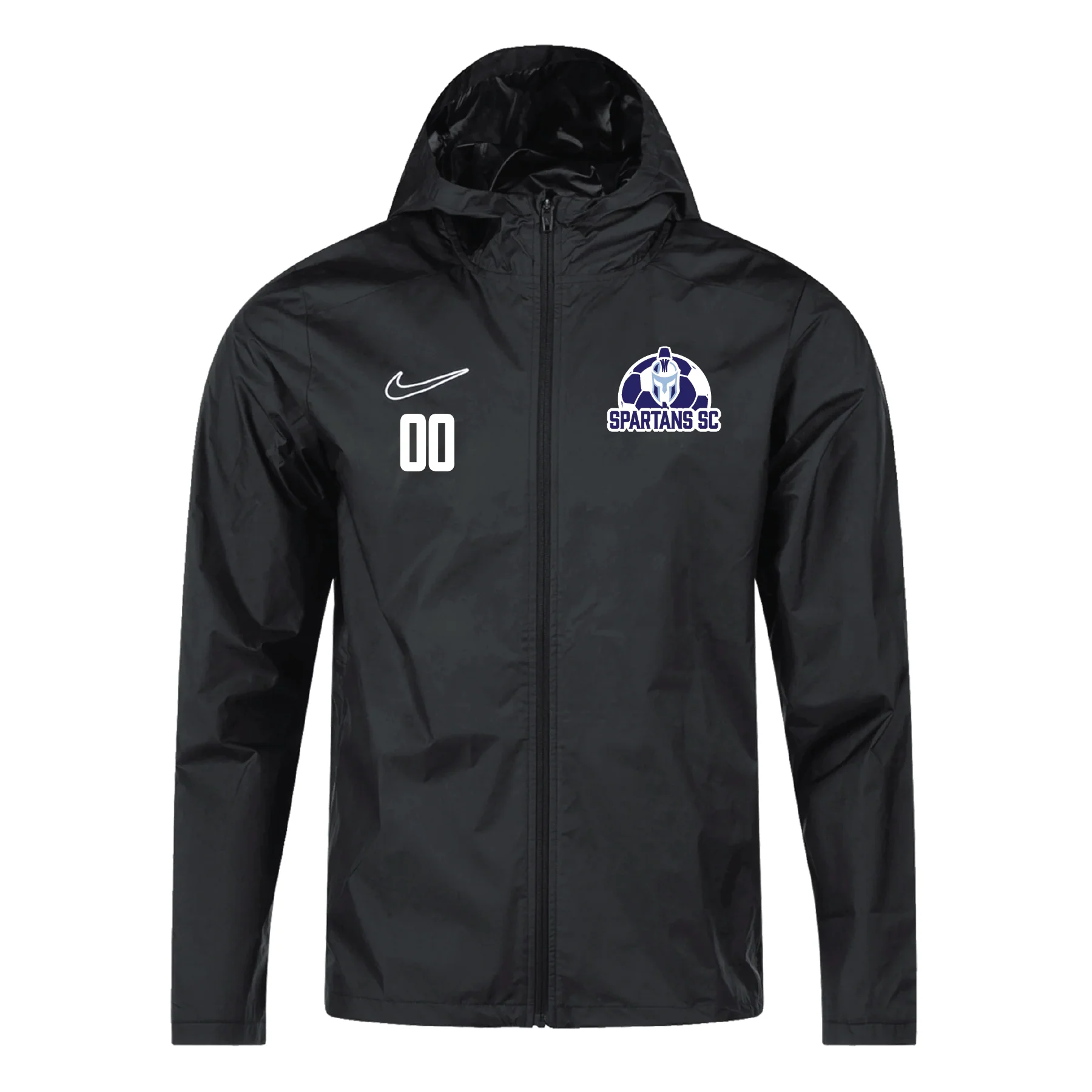Spartans SC Nike Storm Rain Jacket Black