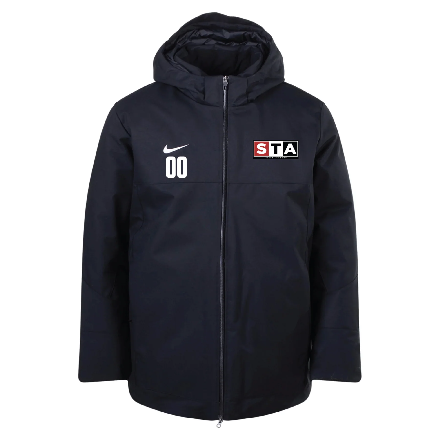 STA Girls Academy Nike Down Fill Parka Jacket Black