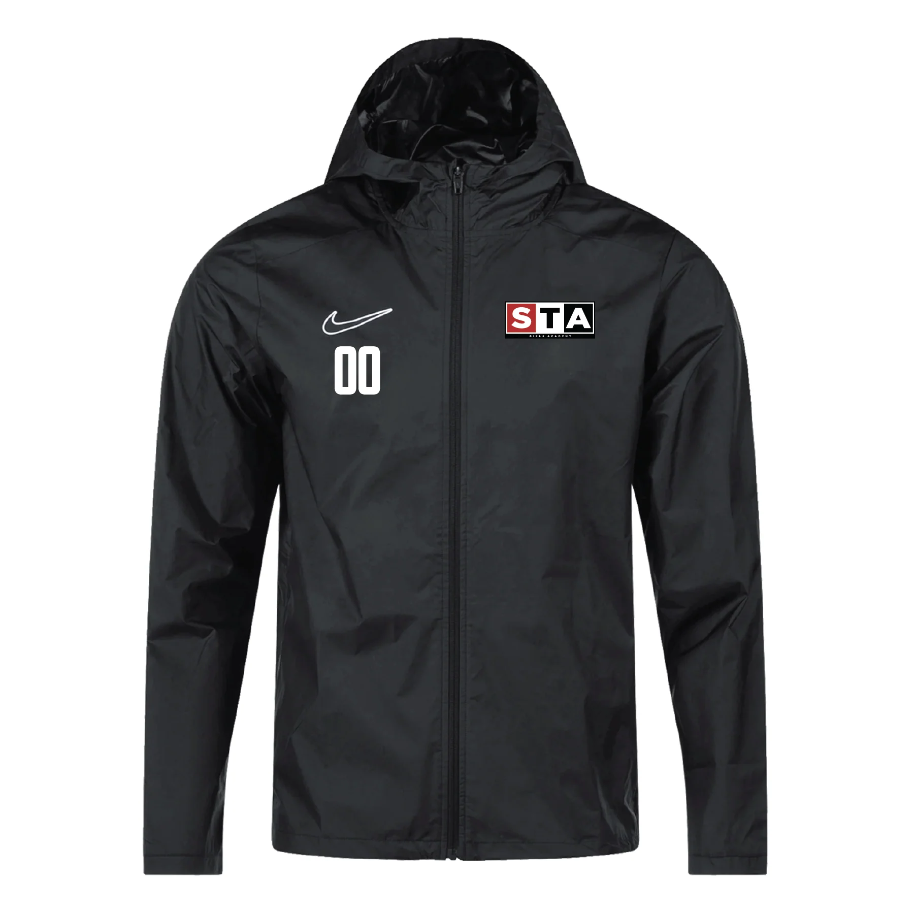 STA Girls Academy Nike Storm Rain Jacket Black