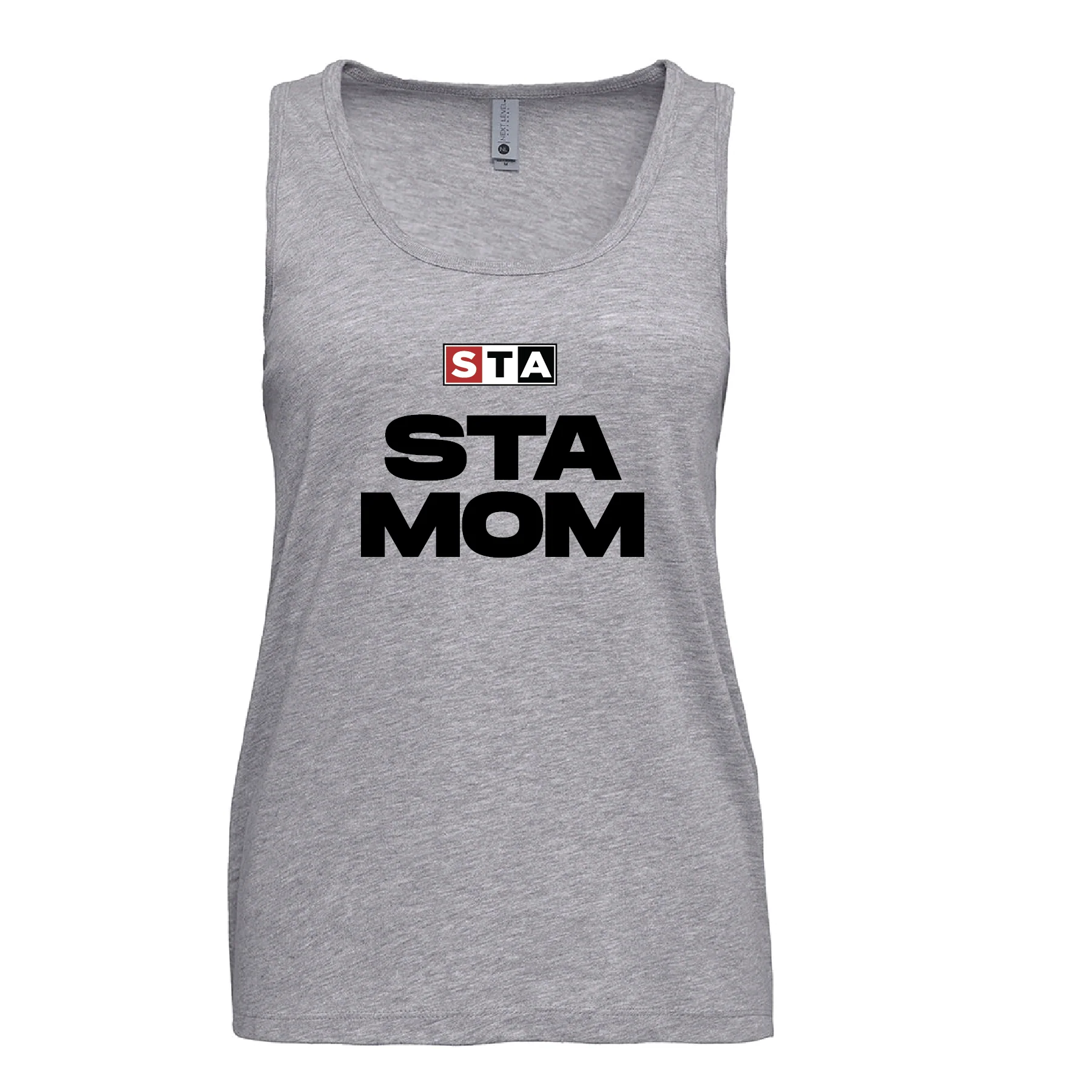 STA MOM Next Level Muscle Tank Top Heather Grey