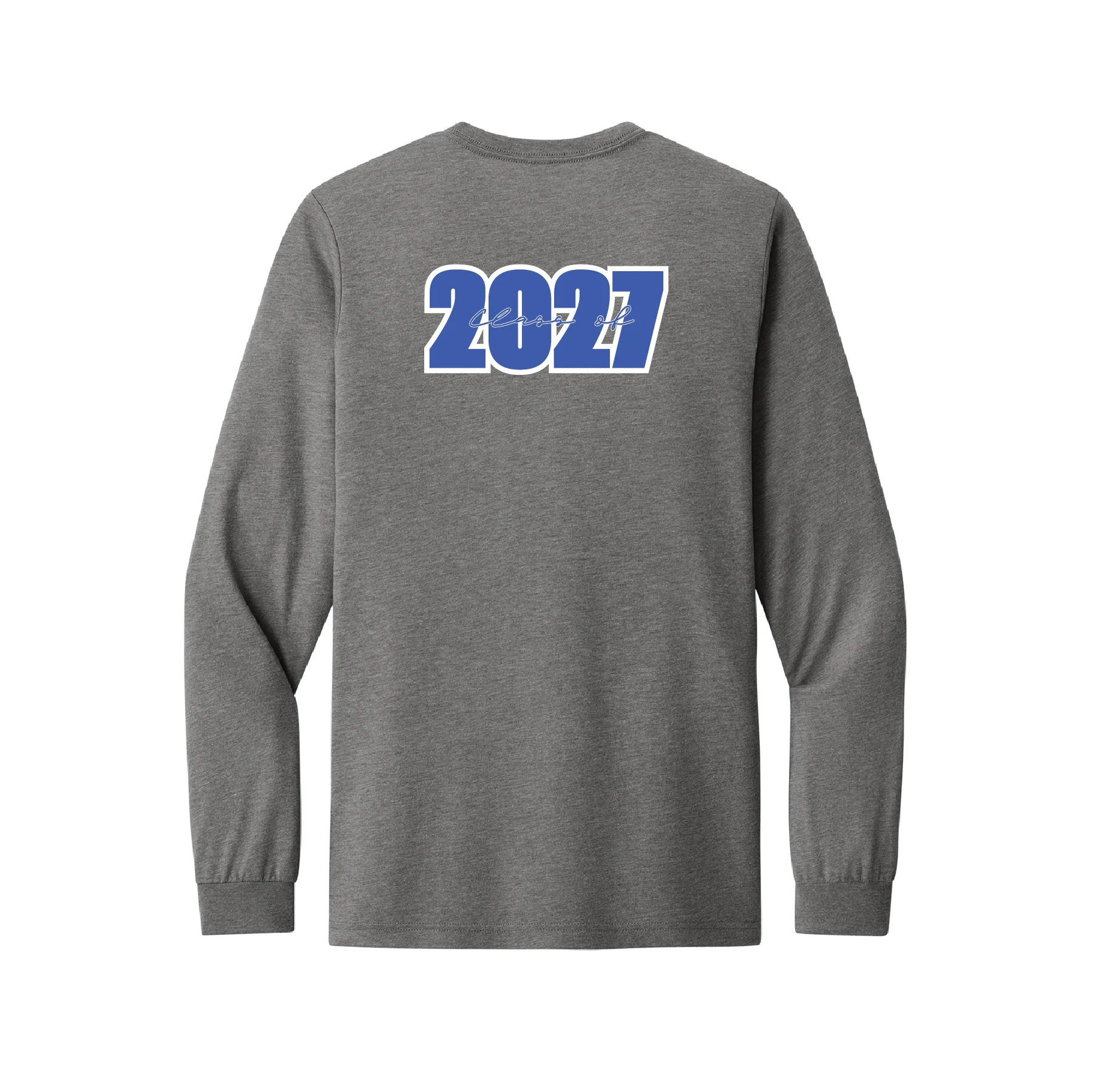 STEAM HS Bella + Canvas Long Sleeve Triblend T-Shirt Grey - Image 3