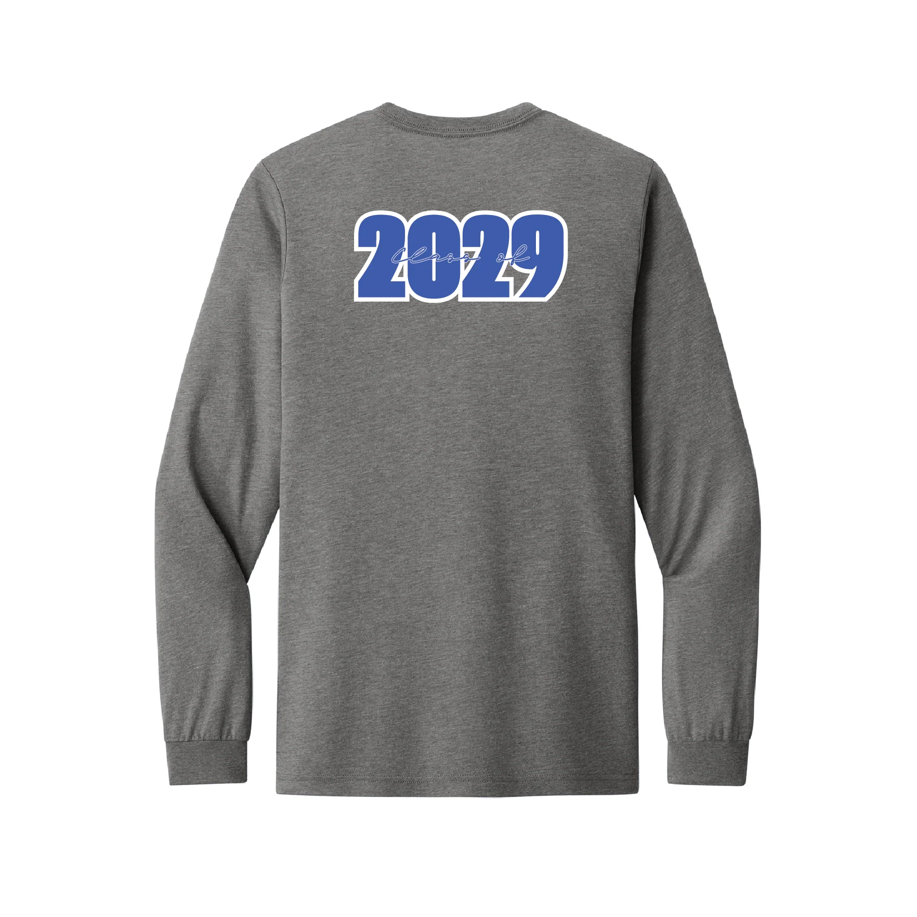 STEAM HS Bella + Canvas Long Sleeve Triblend T-Shirt Grey - Image 5