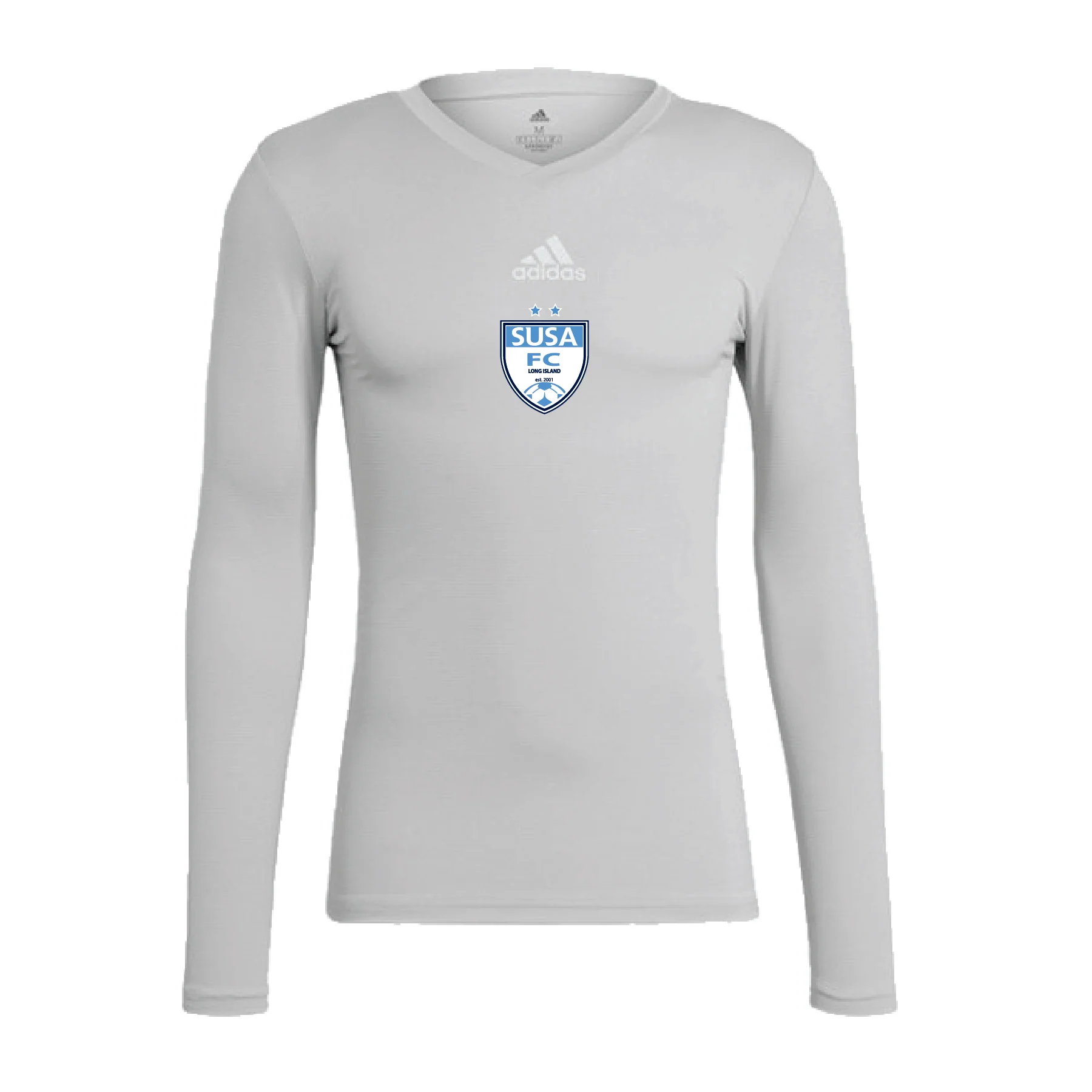 SUSA ECNL adidas Base Compression Tee Grey