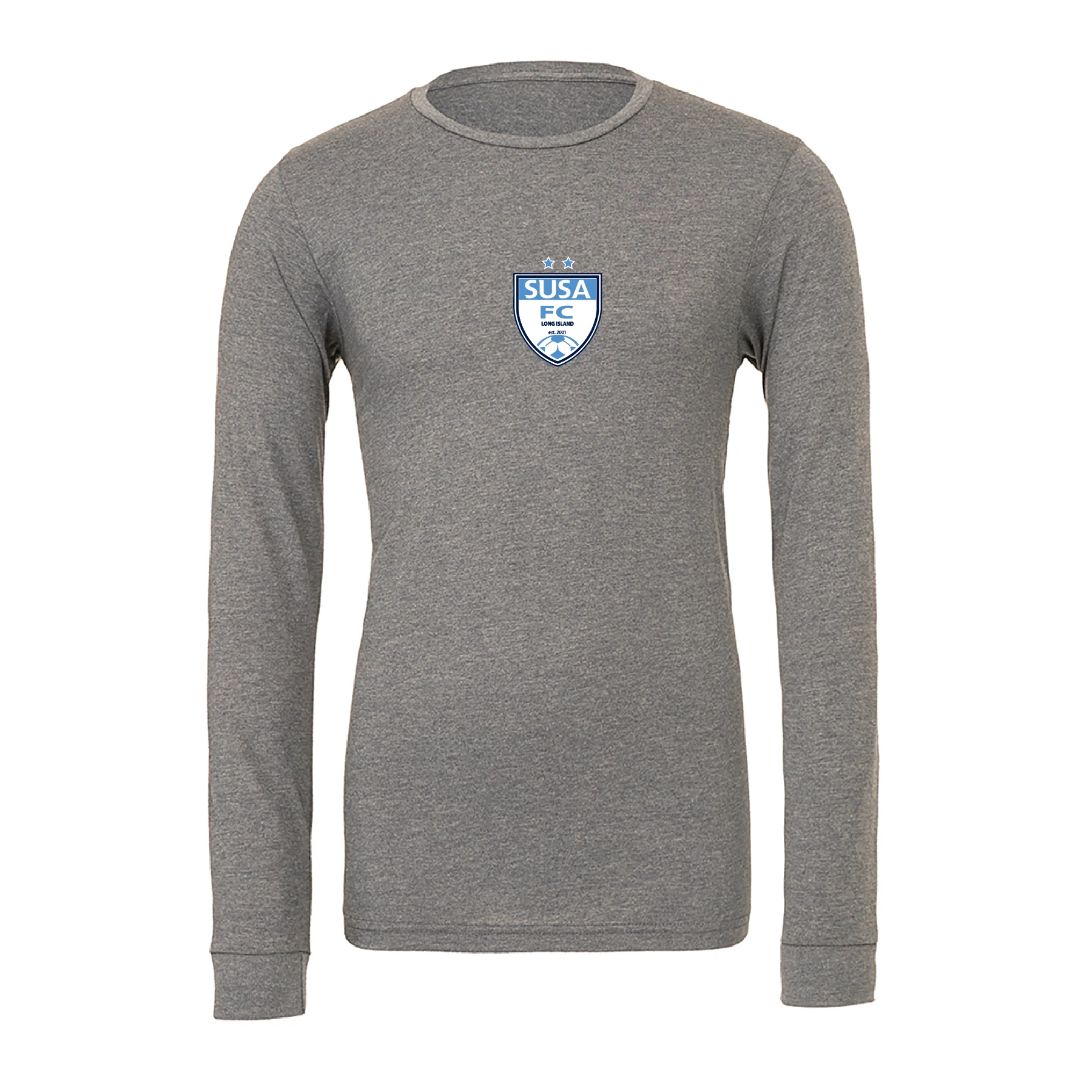 SUSA (Patch) Bella + Canvas Long Sleeve Triblend T-Shirt Grey