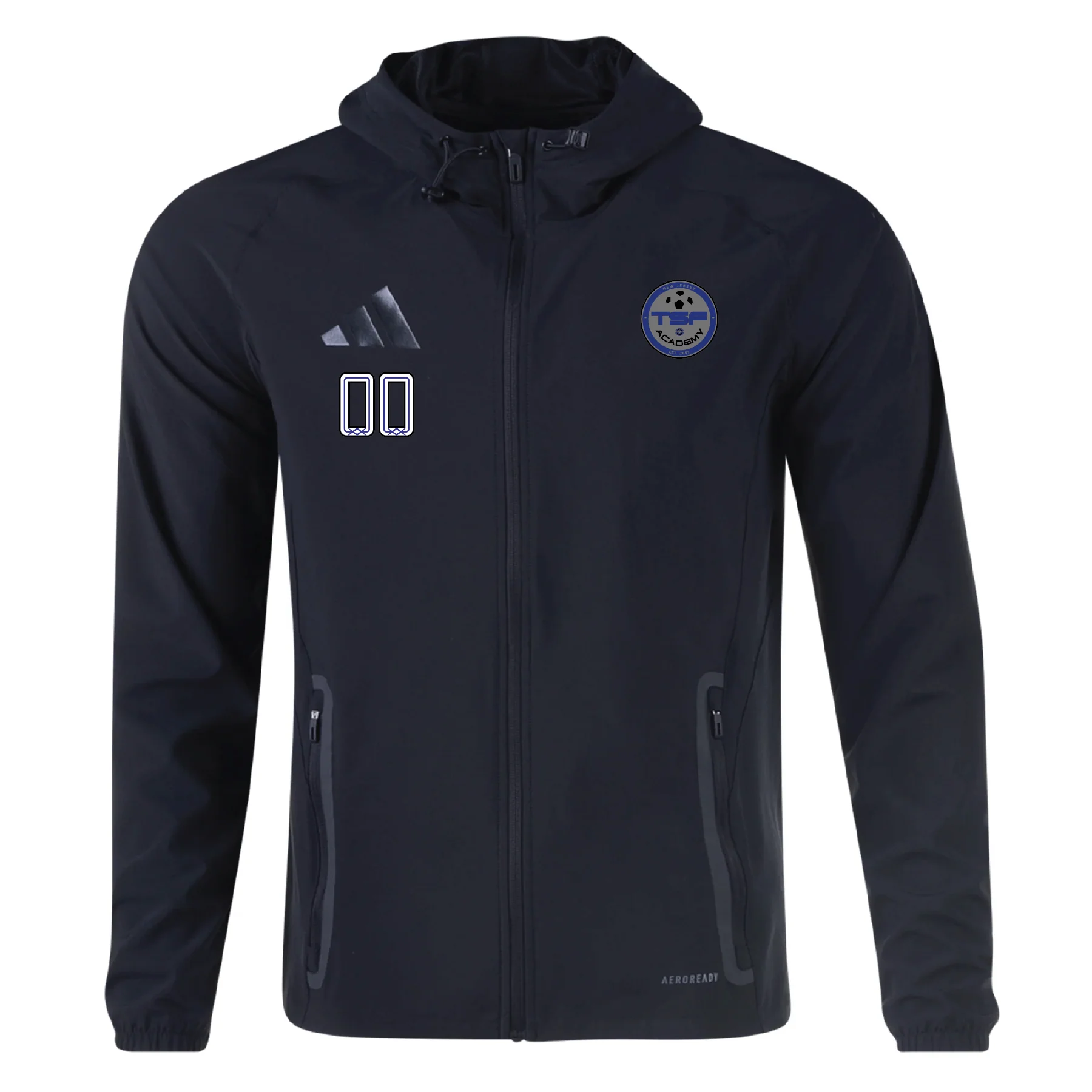TSF adidas Tiro 25 Comp Hi-Vis Jacket Black