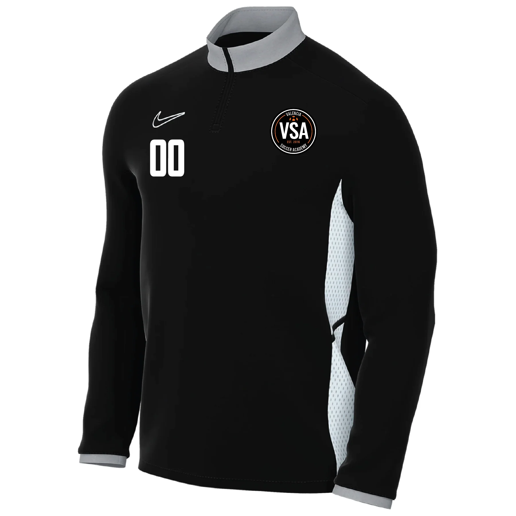 Valencia Nike Academy 25 Drill Top Black/Grey