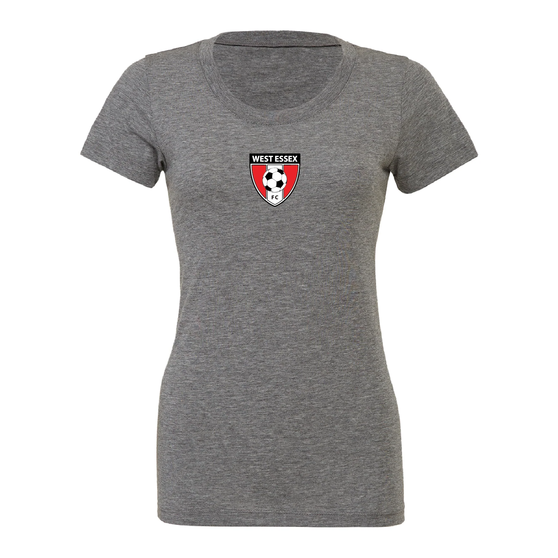 West Essex (Patch) Bella + Canvas Short Sleeve Triblend T-Shirt Grey - Image 3