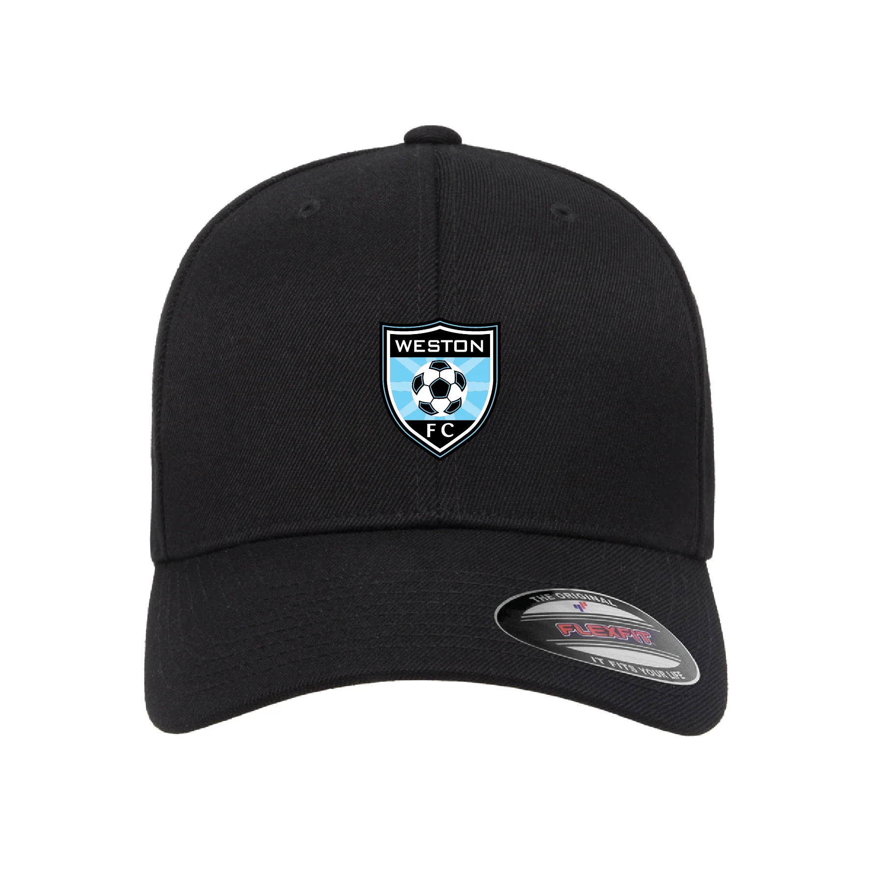 WESTON FC GIRLS ACADEMY Flexfit Wool Blend Fitted Cap Black