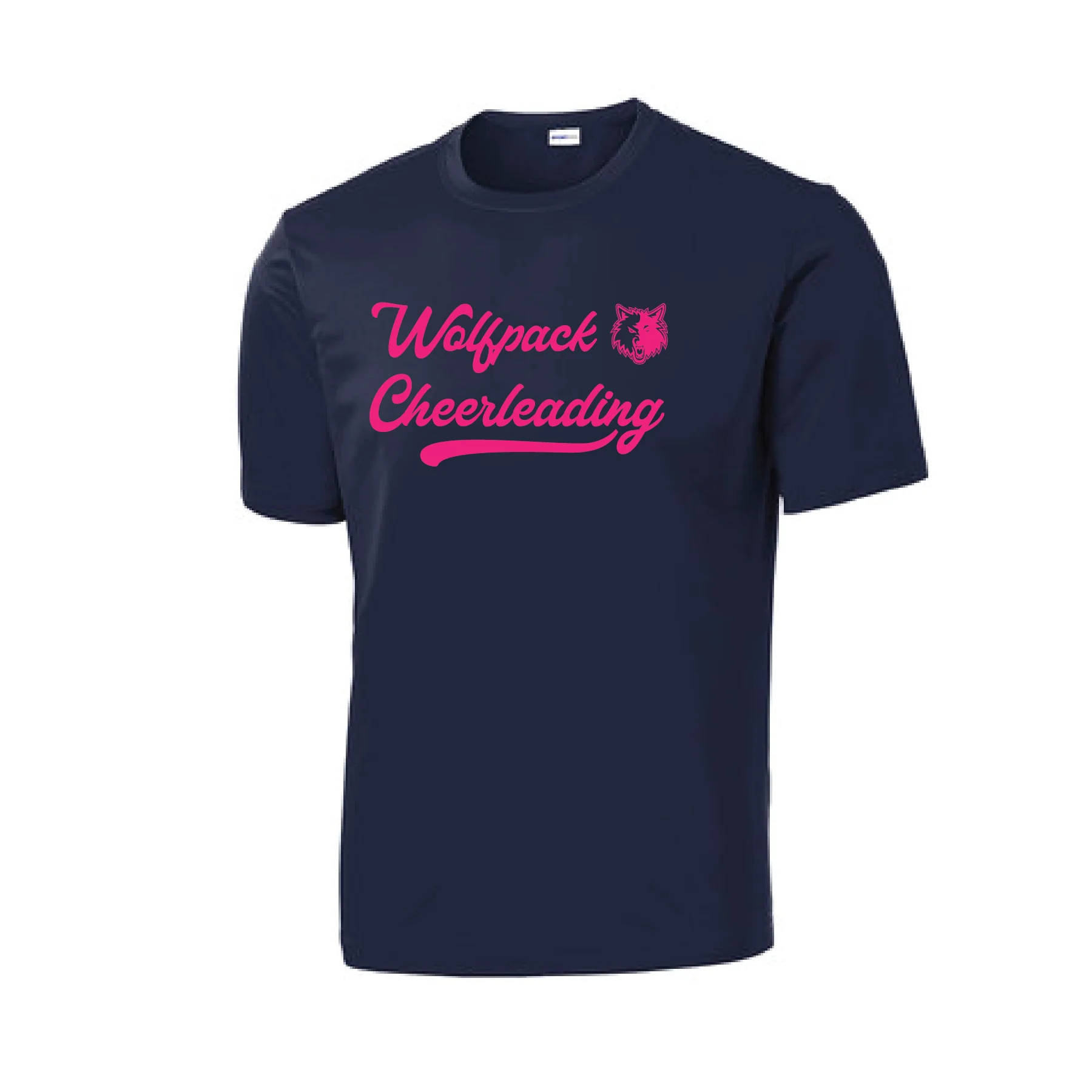 Wolfpack Cheerleading AUTHENTICS Sport-Tek DriFit Shirt Navy