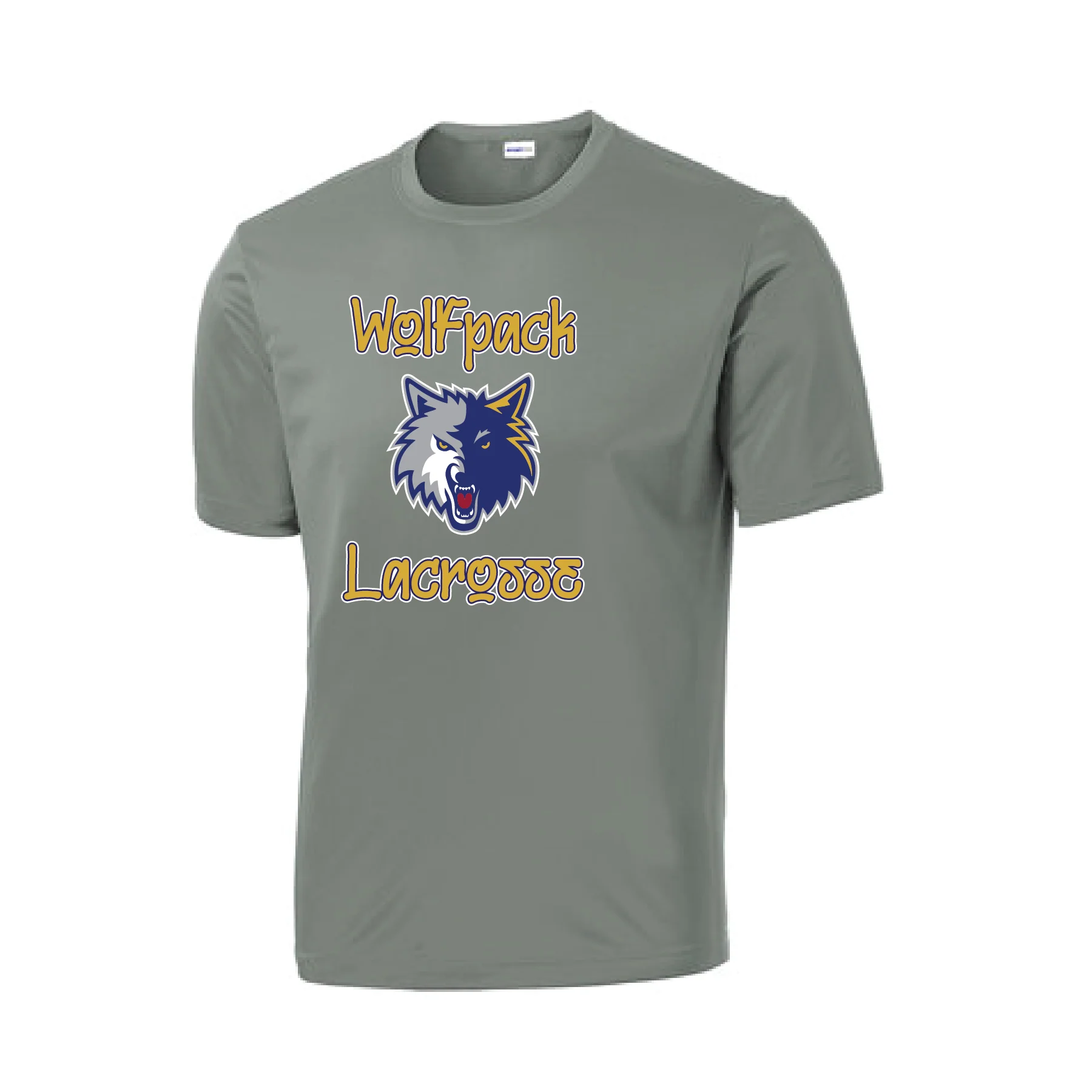 Wolfpack Lacrosse SUPPORTERS Sport-Tek DriFit Shirt Charcoal