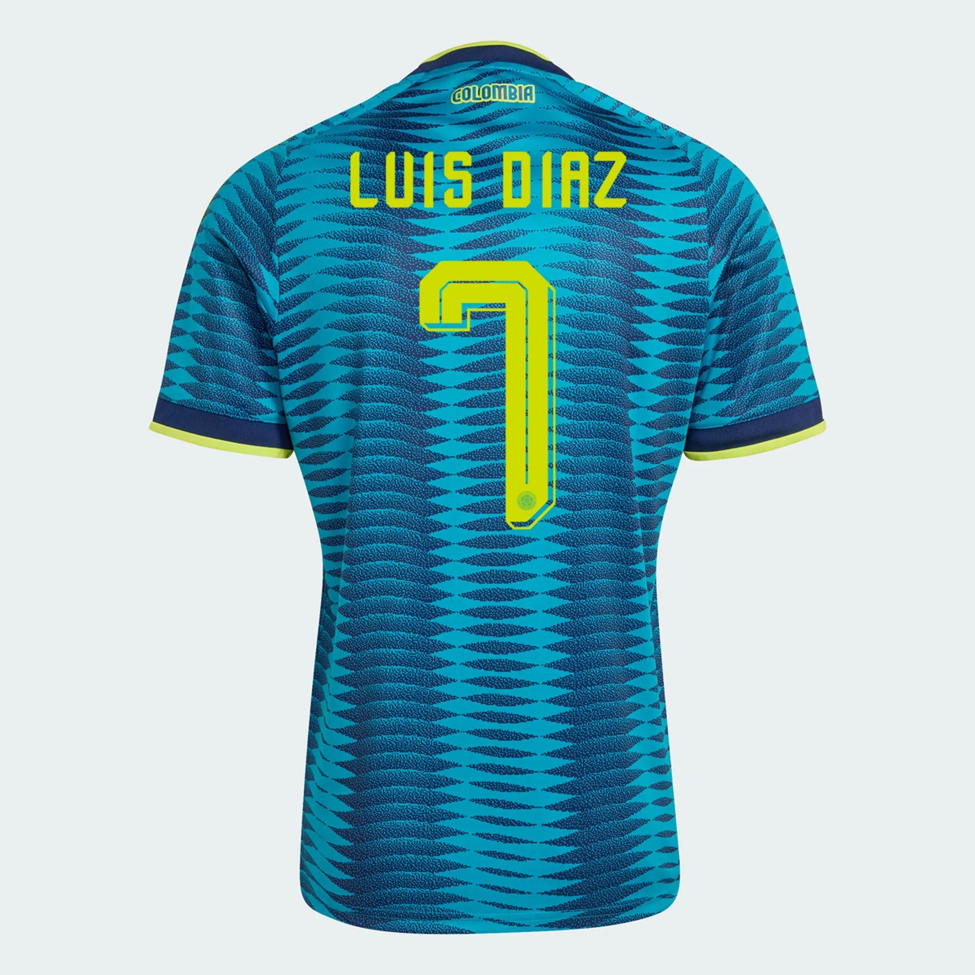 Women's Replica adidas Luis Diaz Colombia Away Jersey 2026