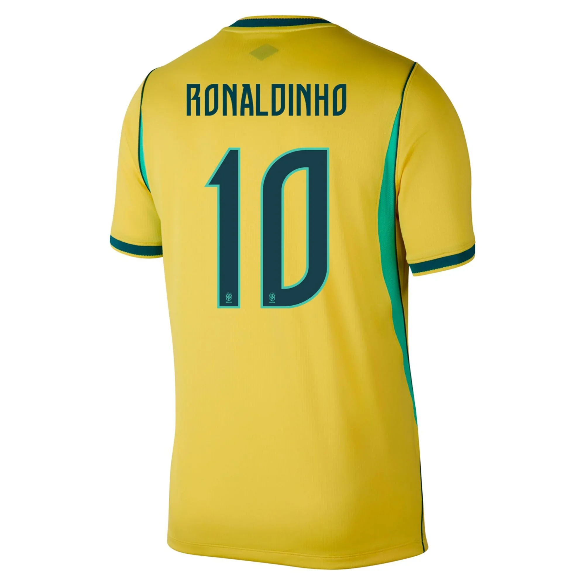 Women's Replica Nike Ronaldinho Brazil Home Jersey 2026