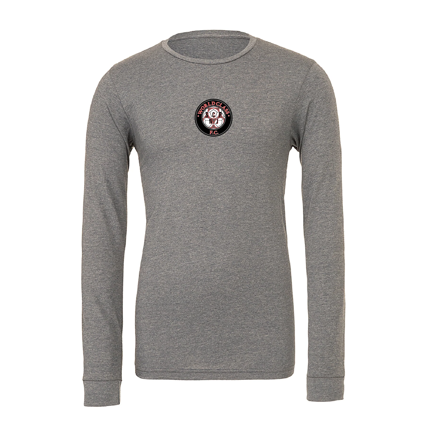 World Class SCP (Patch) Bella + Canvas Long Sleeve Triblend T-Shirt Grey