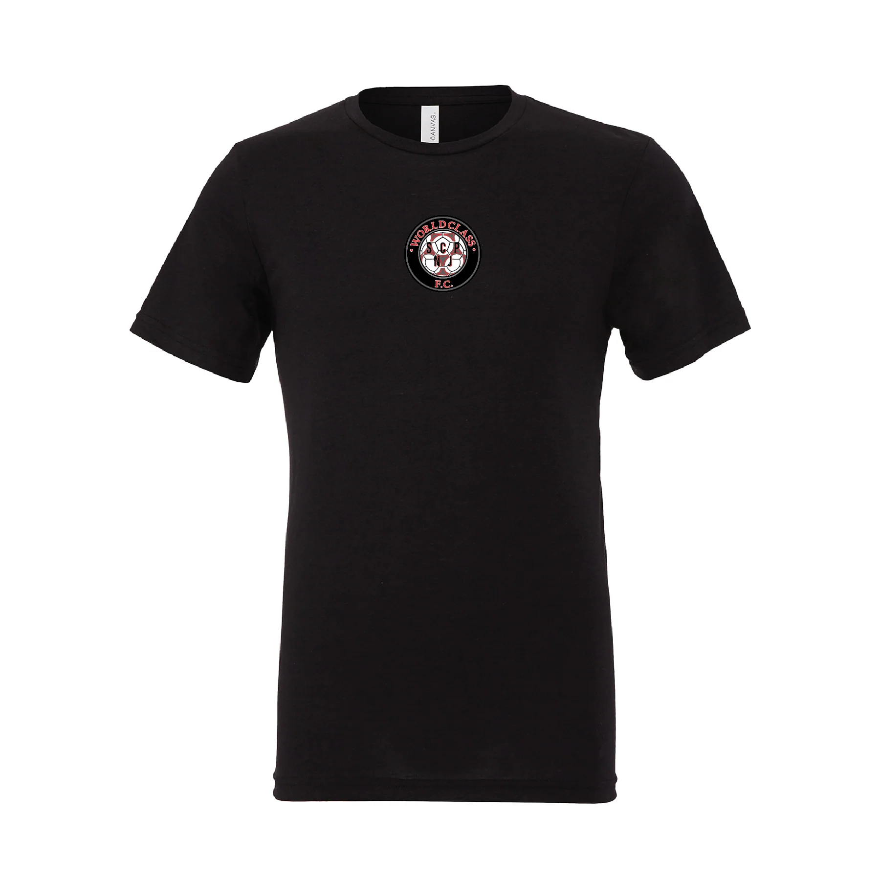 World Class SCP (Patch) Bella + Canvas Short Sleeve Triblend T-Shirt Solid Black